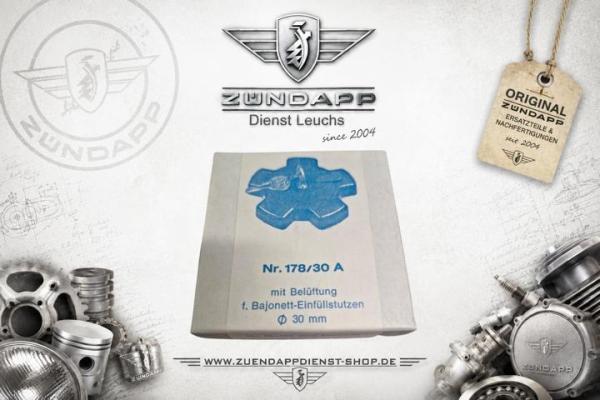 Zündapp Original CAWI Tankdeckel Nr. 178/30 A – abschließbar – 30 mm Bajonett – originalverpackt